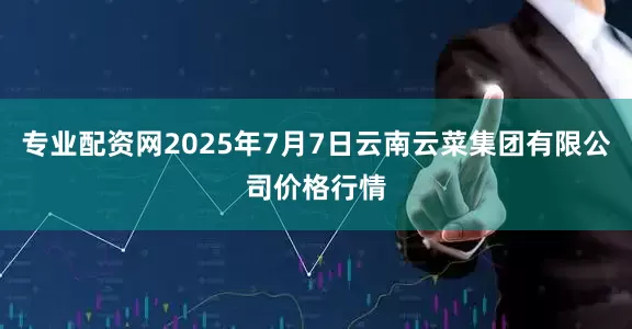 专业配资网2025年7月7日云南云菜集团有限公司价格行情